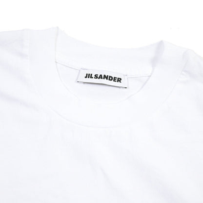 26-27AW JIL SANDER コットン100% リラックスフィットTシャツ ホワイト(OPIC WHITE) S | GUARDAROBA MILANO OFFICIAL STORE