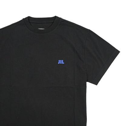 26-27AW JIL SANDER オーガニックコットン100% 半袖ワンポイントロゴ刺繍Tシャツ ブラック(BLACK) S | GUARDAROBA MILANO OFFICIAL STORE