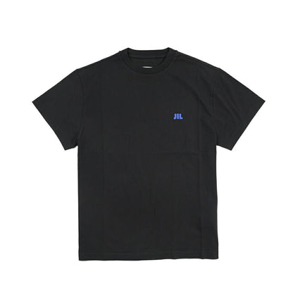 26-27AW JIL SANDER オーガニックコットン100% 半袖ワンポイントロゴ刺繍Tシャツ ブラック(BLACK) S | GUARDAROBA MILANO OFFICIAL STORE