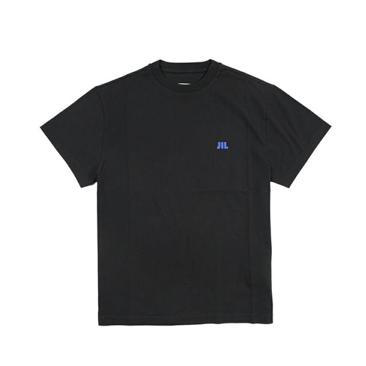 26-27AW JIL SANDER オーガニックコットン100% 半袖ワンポイントロゴ刺繍Tシャツ ブラック(BLACK) S | GUARDAROBA MILANO OFFICIAL STORE