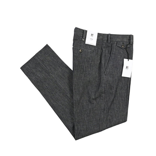 26-27AW PT TORINO Deluxe “LIAM” ストレッチデニム ストレートジーンズ ブラック(col.0990) 44 | GUARDAROBA MILANO OFFICIAL STORE
