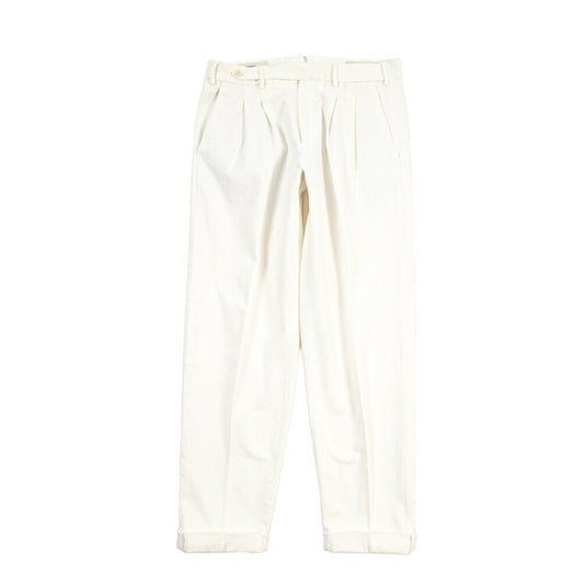 26-27AW PT TORINO “Hamptons” ストレッチコットン ツータックグルカパンツ オフホワイト 44 | GUARDAROBA MILANO OFFICIAL STORE