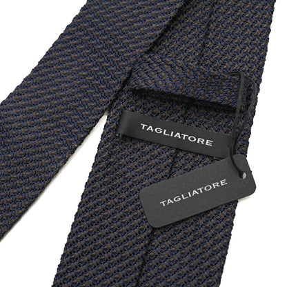 26-27AW TAGLIATORE シルク100% ネクタイ ネイビー 144cm×7.5cm | GUARDAROBA MILANO OFFICIAL STORE
