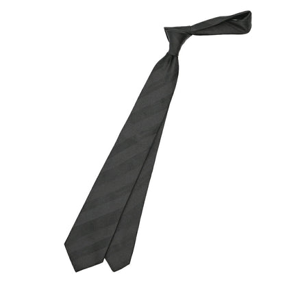 26-27AW TAGLIATORE シルク100% レジメンタルネクタイ ブラック 146cm×7.5cm | GUARDAROBA MILANO OFFICIAL STORE