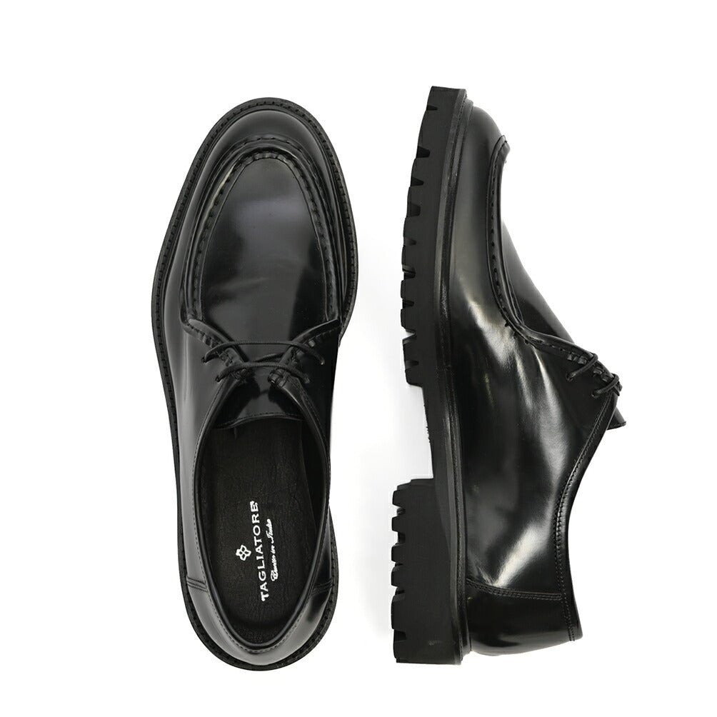 26-27AW TAGLIATORE カーフレザー100% チロリアンシューズ / GENIE ブラック(NERO) 42 | GUARDAROBA MILANO OFFICIAL STORE