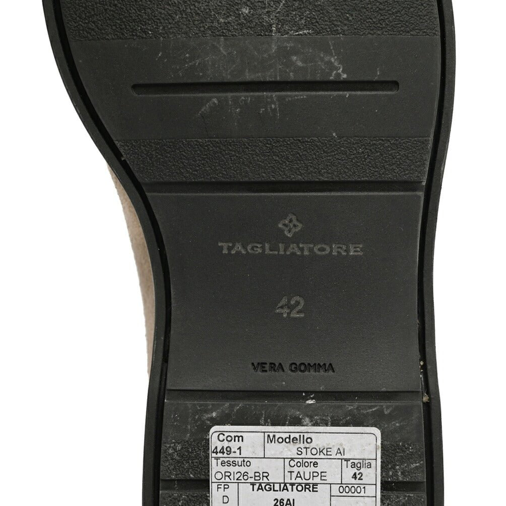 26-27AW TAGLIATORE カーフレザー100% ローファー / STOKE グレージュ(TAUPE) 42 | GUARDAROBA MILANO OFFICIAL STORE