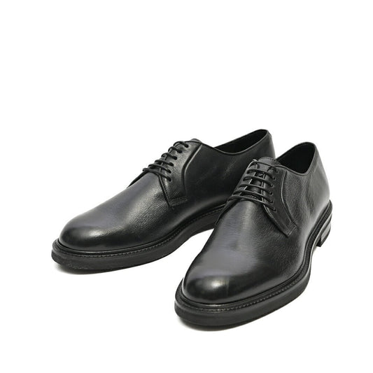 26-27AW TAGLIATORE カーフレザー100% Vibramソールダービーシューズ / SNOW ブラック(NERO) 42 | GUARDAROBA MILANO OFFICIAL STORE