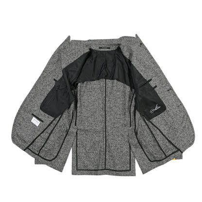 26-27AW TAGLIATORE シルク混ウール 2Bシングルテーラードジャケット / Exclusive Garment グレー 50 | GUARDAROBA MILANO OFFICIAL STORE