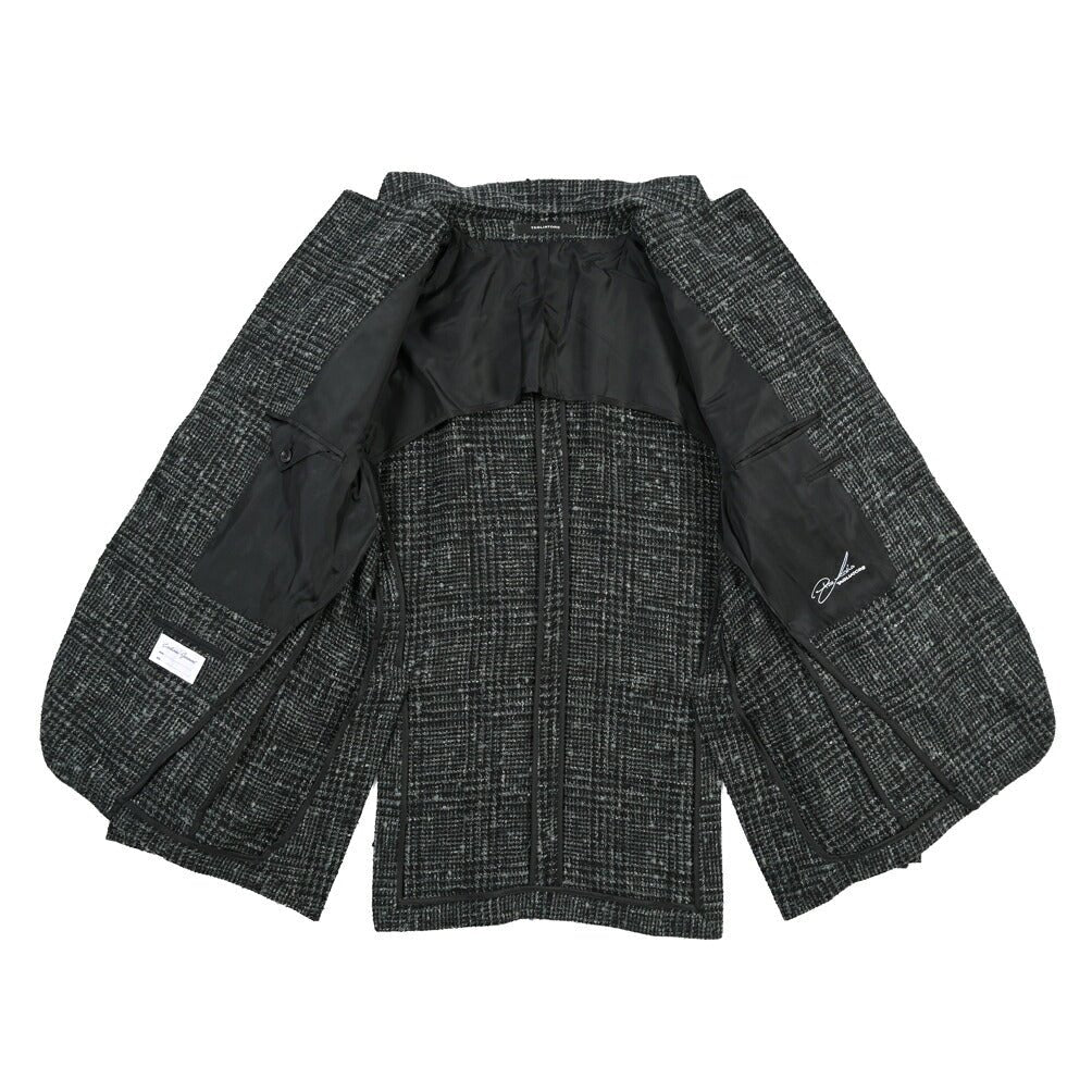 26-27AW TAGLIATORE ベビーアルパカ混 2Bシングルテーラードジャケット グリーン×ブラック 50 | GUARDAROBA MILANO OFFICIAL STORE