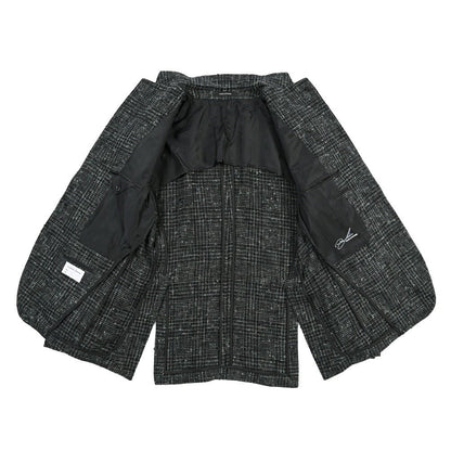 26-27AW TAGLIATORE ベビーアルパカ混 2Bシングルテーラードジャケット グリーン×ブラック 50 | GUARDAROBA MILANO OFFICIAL STORE