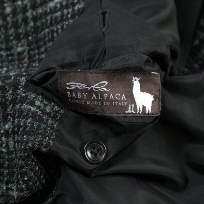 26-27AW TAGLIATORE ベビーアルパカ混 2Bシングルテーラードジャケット グリーン×ブラック 50 | GUARDAROBA MILANO OFFICIAL STORE