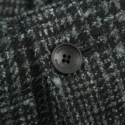 26-27AW TAGLIATORE ベビーアルパカ混 2Bシングルテーラードジャケット グリーン×ブラック 50 | GUARDAROBA MILANO OFFICIAL STORE