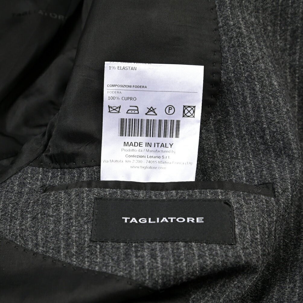 26-27AW TAGLIATORE 2FBR26B01 ストレッチウール 2Bシングルテーラードスーツ グレー 48 | GUARDAROBA MILANO OFFICIAL STORE