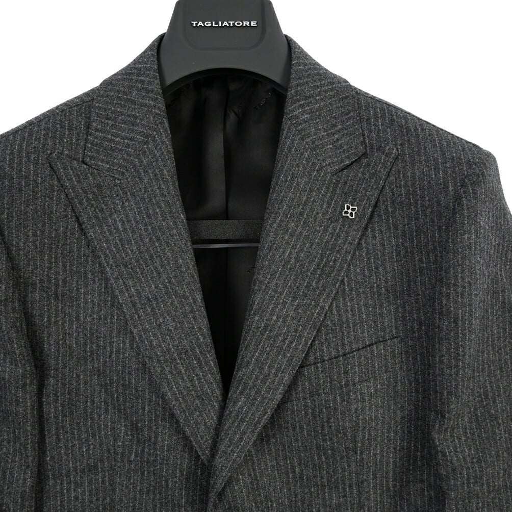 26-27AW TAGLIATORE 2FBR26B01 ストレッチウール 2Bシングルテーラードスーツ グレー 48 | GUARDAROBA MILANO OFFICIAL STORE
