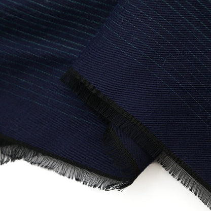 26-27AW TAGLIATORE ビスコース混ウール 総柄ストール ネイビー 180cm×70cm×1cm | GUARDAROBA MILANO OFFICIAL STORE