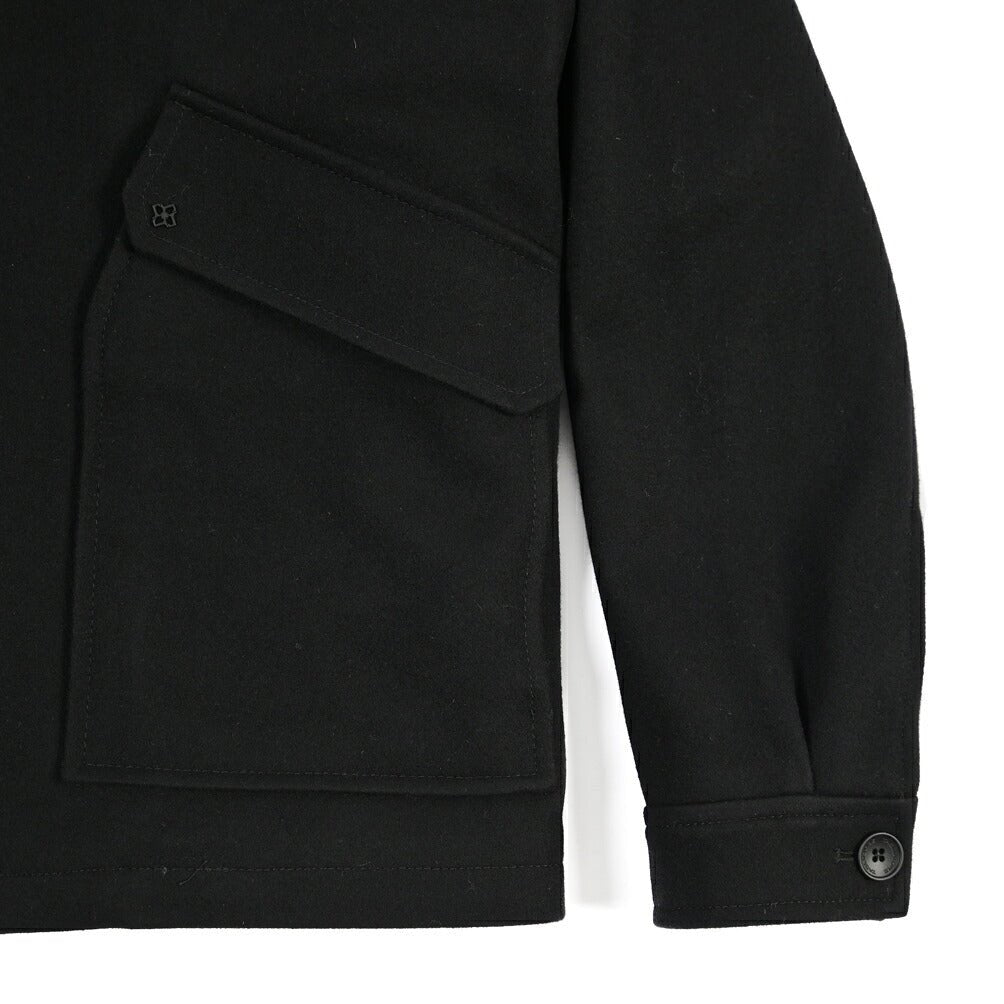26-27AW TAGLIATORE “ADAMS” カシミヤ混ウール ブルゾン ブラック 48 | GUARDAROBA MILANO OFFICIAL STORE