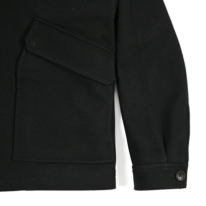 26-27AW TAGLIATORE “ADAMS” カシミヤ混ウール ブルゾン ブラック 48 | GUARDAROBA MILANO OFFICIAL STORE