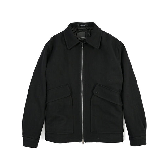 26-27AW TAGLIATORE “ADAMS” カシミヤ混ウール ブルゾン ブラック 48 | GUARDAROBA MILANO OFFICIAL STORE