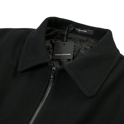 26-27AW TAGLIATORE “ADAMS” カシミヤ混ウール ブルゾン ブラック 48 | GUARDAROBA MILANO OFFICIAL STORE