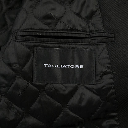 26-27AW TAGLIATORE “ALTON” ヴァージンウール100% バルマカーンコート ブラック 48 | GUARDAROBA MILANO OFFICIAL STORE