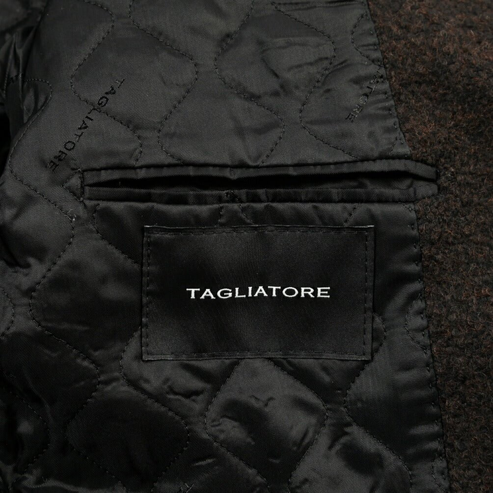 26-27AW TAGLIATORE “ARDEN TRA” ウール混 6Bダブルコート / Exclusive Garment ブラウン 48 | GUARDAROBA MILANO OFFICIAL STORE