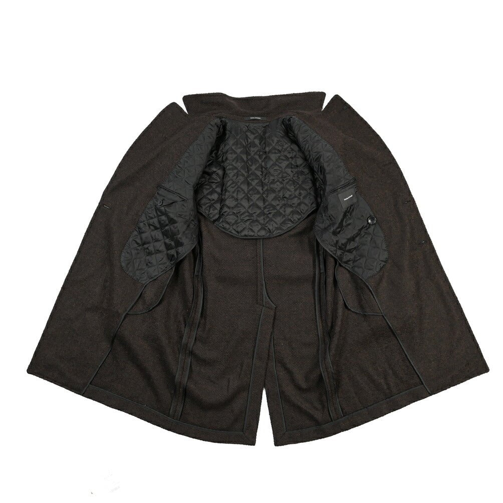 26-27AW TAGLIATORE “ARDEN TRA” ウール混 6Bダブルコート / Exclusive Garment ブラウン 48 | GUARDAROBA MILANO OFFICIAL STORE