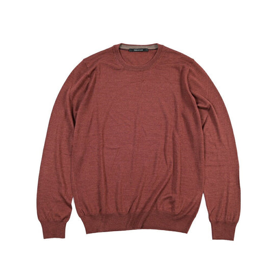 26-27AW TAGLIATORE “BUDD” シルク混ウール ハイゲージニットセーター ブラウン 50 | GUARDAROBA MILANO OFFICIAL STORE