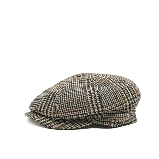 26-27AW TAGLIATORE “BUDDY” ヴァージンウール100% ハンチングキャップ ブラウン 58cm×9cm | GUARDAROBA MILANO OFFICIAL STORE