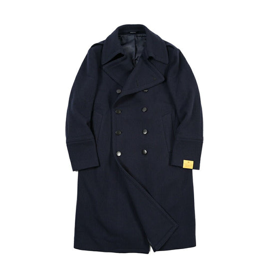 26-27AW TAGLIATORE “C-JUNKERS” ヴァージンウール混 ダブルブレストコート / Exclusive Garment ネイビー 50 | GUARDAROBA MILANO OFFICIAL STORE