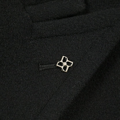 26-27AW TAGLIATORE “C-RUPERT” カシミヤ混ウール 6Bダブルブレストコート ブラック 48 | GUARDAROBA MILANO OFFICIAL STORE
