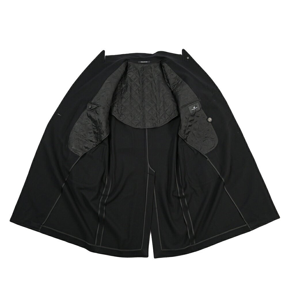 26-27AW TAGLIATORE “C-RUPERT” カシミヤ混ウール 6Bダブルブレストコート ブラック 48 | GUARDAROBA MILANO OFFICIAL STORE