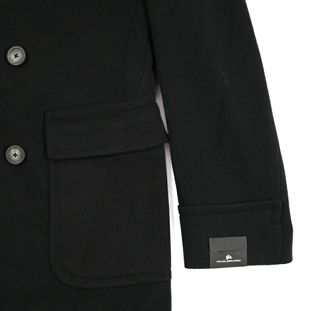 26-27AW TAGLIATORE “C-RUPERT” カシミヤ混ウール 6Bダブルブレストコート ブラック 48 | GUARDAROBA MILANO OFFICIAL STORE