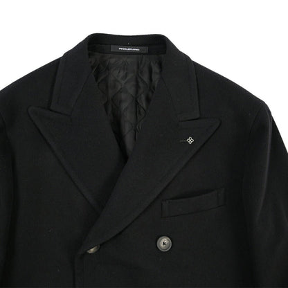 26-27AW TAGLIATORE “C-RUPERT” カシミヤ混ウール 6Bダブルブレストコート ブラック 48 | GUARDAROBA MILANO OFFICIAL STORE