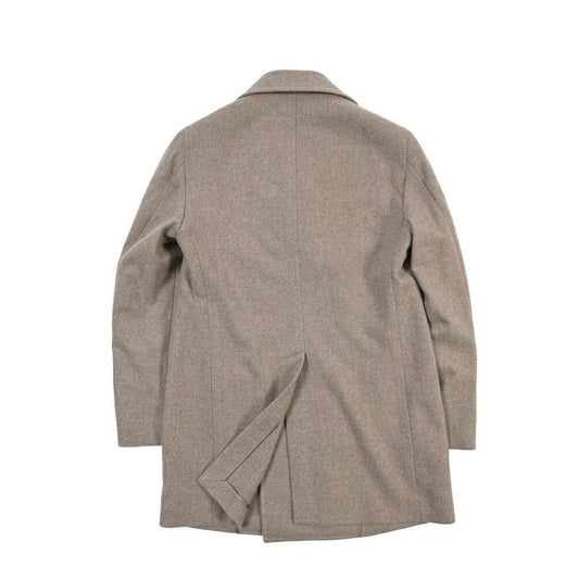 26-27AW TAGLIATORE “C-STEPHAN” ヴァージンウール100% 6Bダブルヘリンボーンコート グレージュ 48 | GUARDAROBA MILANO OFFICIAL STORE