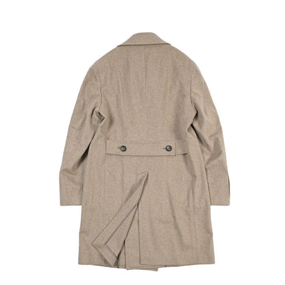 26-27AW TAGLIATORE “CSCORDEN” ヴァージンウール100% 6Bダブルチェスターコート / Loro Piana製生地(CAPOLAVORO) ベージュ 48 | GUARDAROBA MILANO OFFICIAL STORE