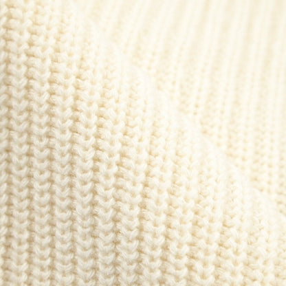 26-27AW TAGLIATORE “DUNDRET” ウールリブ ローゲージニットジップセーター ホワイト 48 | GUARDAROBA MILANO OFFICIAL STORE