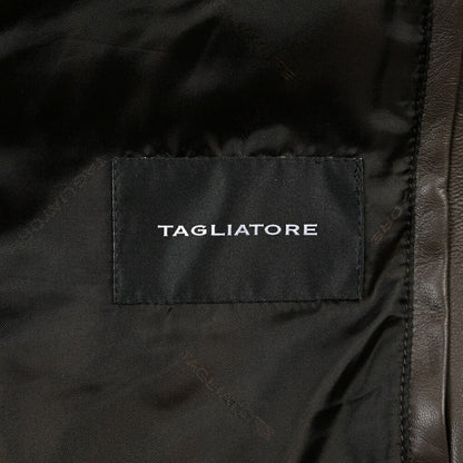26-27AW TAGLIATORE “FOCH” シープナッパレザー100% 中綿ブルゾン ブラウン(BROWN) 50 | GUARDAROBA MILANO OFFICIAL STORE