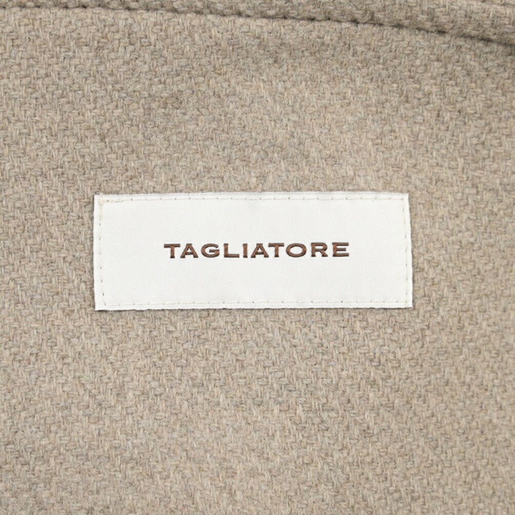 26-27AW TAGLIATORE “G-BROOK” ヴァージンウール混 サファリシャツジャケット ベージュ 48 | GUARDAROBA MILANO OFFICIAL STORE