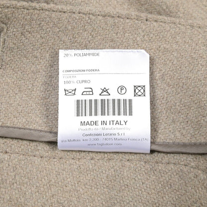 26-27AW TAGLIATORE “G-BROOK” ヴァージンウール混 サファリシャツジャケット ベージュ 48 | GUARDAROBA MILANO OFFICIAL STORE