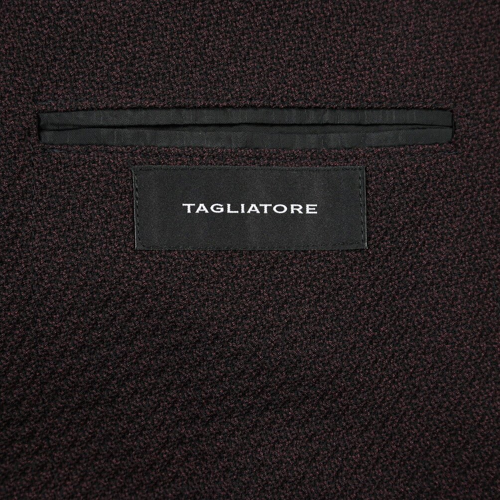 26-27AW TAGLIATORE “G-WARNER” ヴァージンウール100% 4Bダブルテーラードジャケット / Exclusive Garment ワインレッド 48 | GUARDAROBA MILANO OFFICIAL STORE