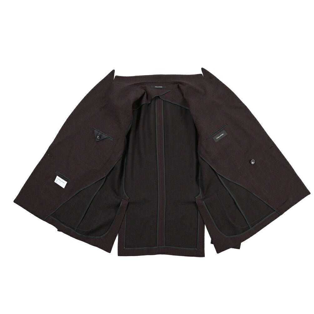 26-27AW TAGLIATORE “G-WARNER” ヴァージンウール100% 4Bダブルテーラードジャケット / Exclusive Garment ワインレッド 48 | GUARDAROBA MILANO OFFICIAL STORE