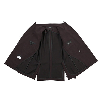 26-27AW TAGLIATORE “G-WARNER” ヴァージンウール100% 4Bダブルテーラードジャケット / Exclusive Garment ワインレッド 48 | GUARDAROBA MILANO OFFICIAL STORE