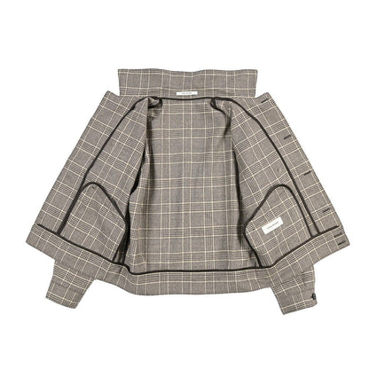 26-27AW TAGLIATORE “GARTH” ヴァージンウール100% ショートブルゾン / Exclusive Garment グレー 48 | GUARDAROBA MILANO OFFICIAL STORE