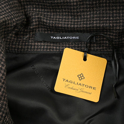 26-27AW TAGLIATORE “GAYELORD” ウール混コットン ショートブルゾン / Exclusive Garment ブラウン 48 | GUARDAROBA MILANO OFFICIAL STORE