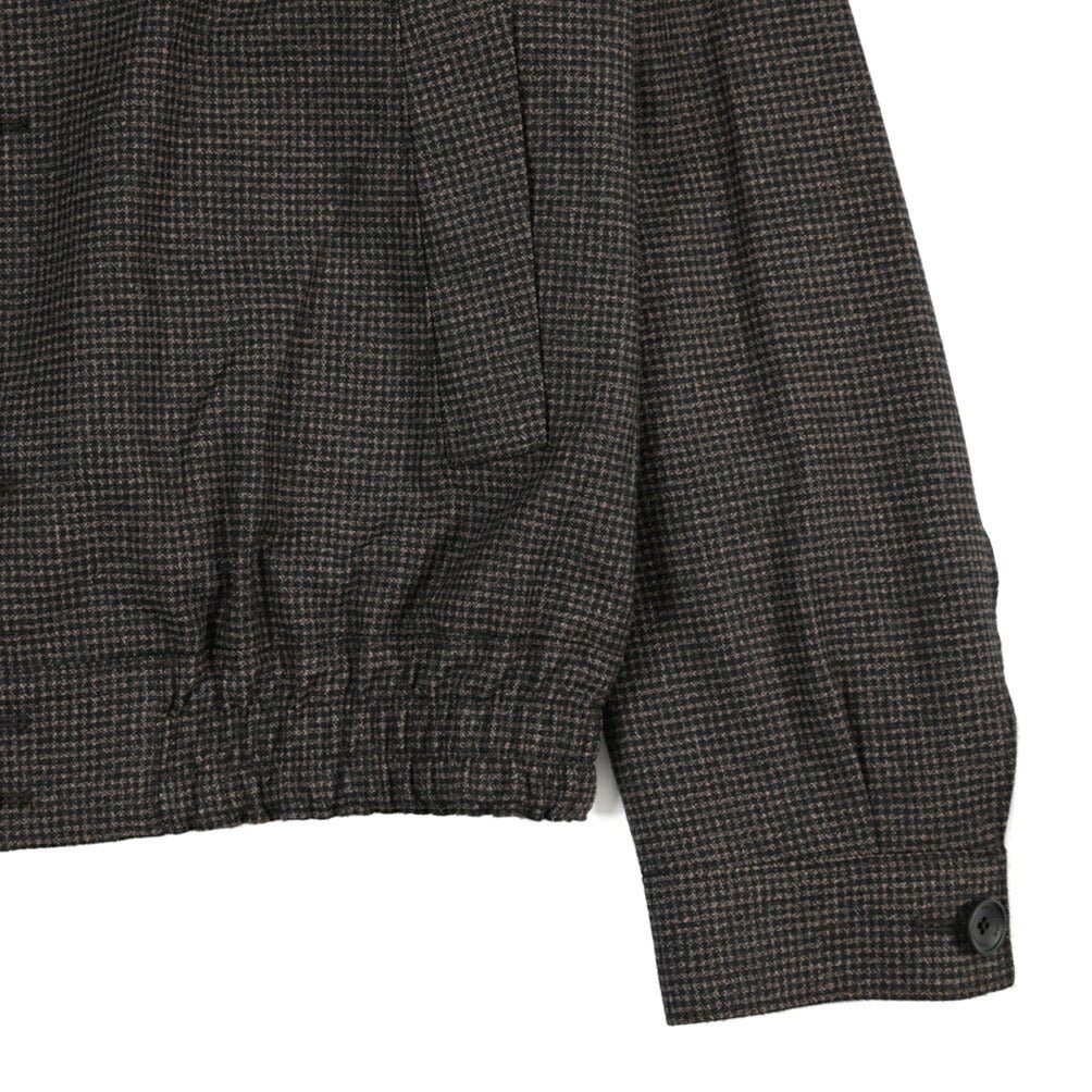 26-27AW TAGLIATORE “GAYELORD” ウール混コットン ショートブルゾン / Exclusive Garment ブラウン 48 | GUARDAROBA MILANO OFFICIAL STORE