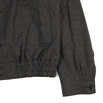 26-27AW TAGLIATORE “GAYELORD” ウール混コットン ショートブルゾン / Exclusive Garment ブラウン 48 | GUARDAROBA MILANO OFFICIAL STORE