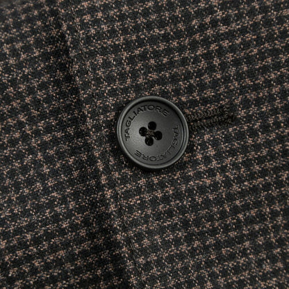 26-27AW TAGLIATORE “GAYELORD” ウール混コットン ショートブルゾン / Exclusive Garment ブラウン 48 | GUARDAROBA MILANO OFFICIAL STORE