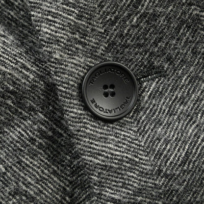26-27AW TAGLIATORE “HENDRICKS” ヴァージンウール100% 2Bダブルヘリンボーンコート グレー 48 | GUARDAROBA MILANO OFFICIAL STORE