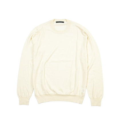 26-27AW TAGLIATORE “HERMANN” ヴァージンウール100% ハイゲージニットセーター ホワイト 50 | GUARDAROBA MILANO OFFICIAL STORE