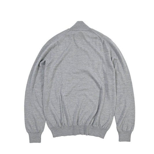 26-27AW TAGLIATORE “HOCHE” ヴァージンウール100% ハーフジップニットセーター グレー 50 | GUARDAROBA MILANO OFFICIAL STORE